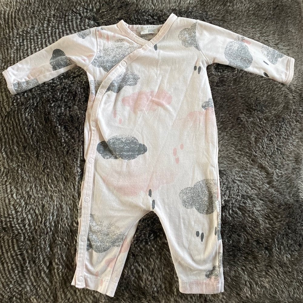 Soft and stretchy kimono style onesie